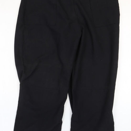 Sugie Womens Black Polyester Bermuda Shorts Size 12 Regular Zip