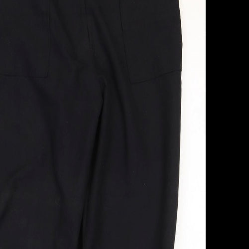 Sugie Womens Black Polyester Bermuda Shorts Size 12 Regular Zip