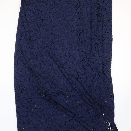 find. Womens Blue Geometric Polyamide Straight & Pencil Skirt Size 2XL