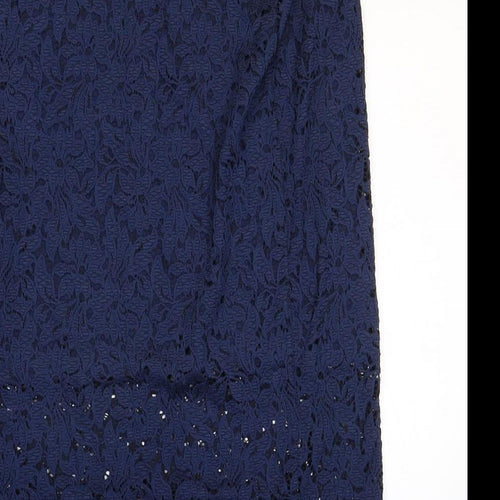 find. Womens Blue Geometric Polyamide Straight & Pencil Skirt Size 2XL