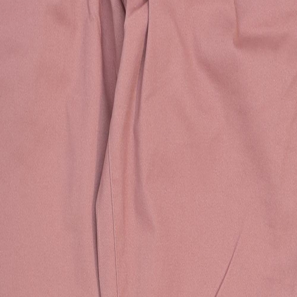 NEXT Mens Pink Cotton Chino Trousers Size 34 in Regular Zip