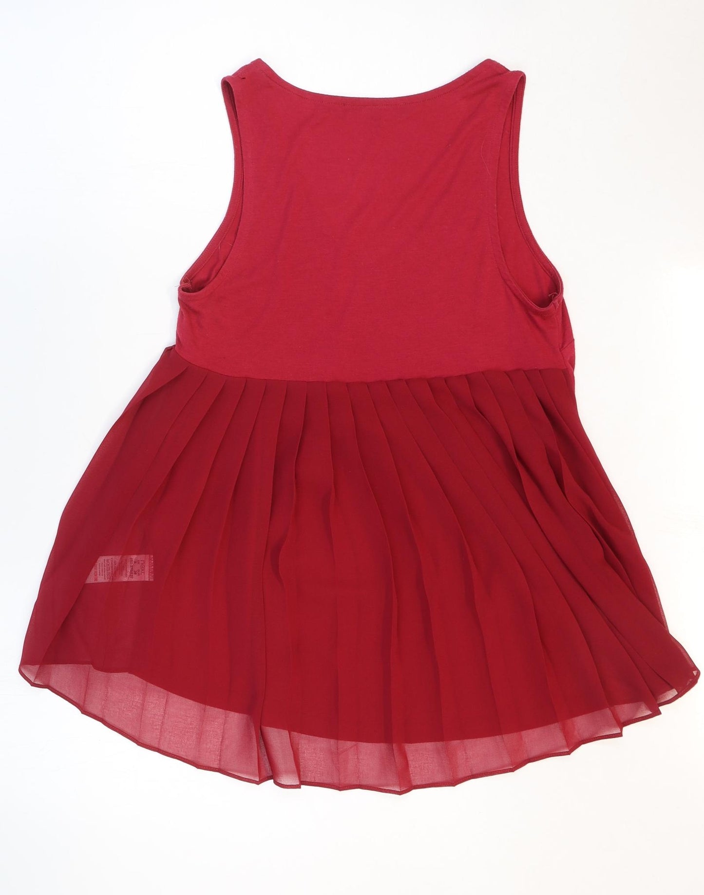 NEXT Womens Pink Polyester Basic Tank Size 8 V-Neck