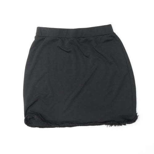 SheIn Womens Black Polyester Mini Skirt Size L