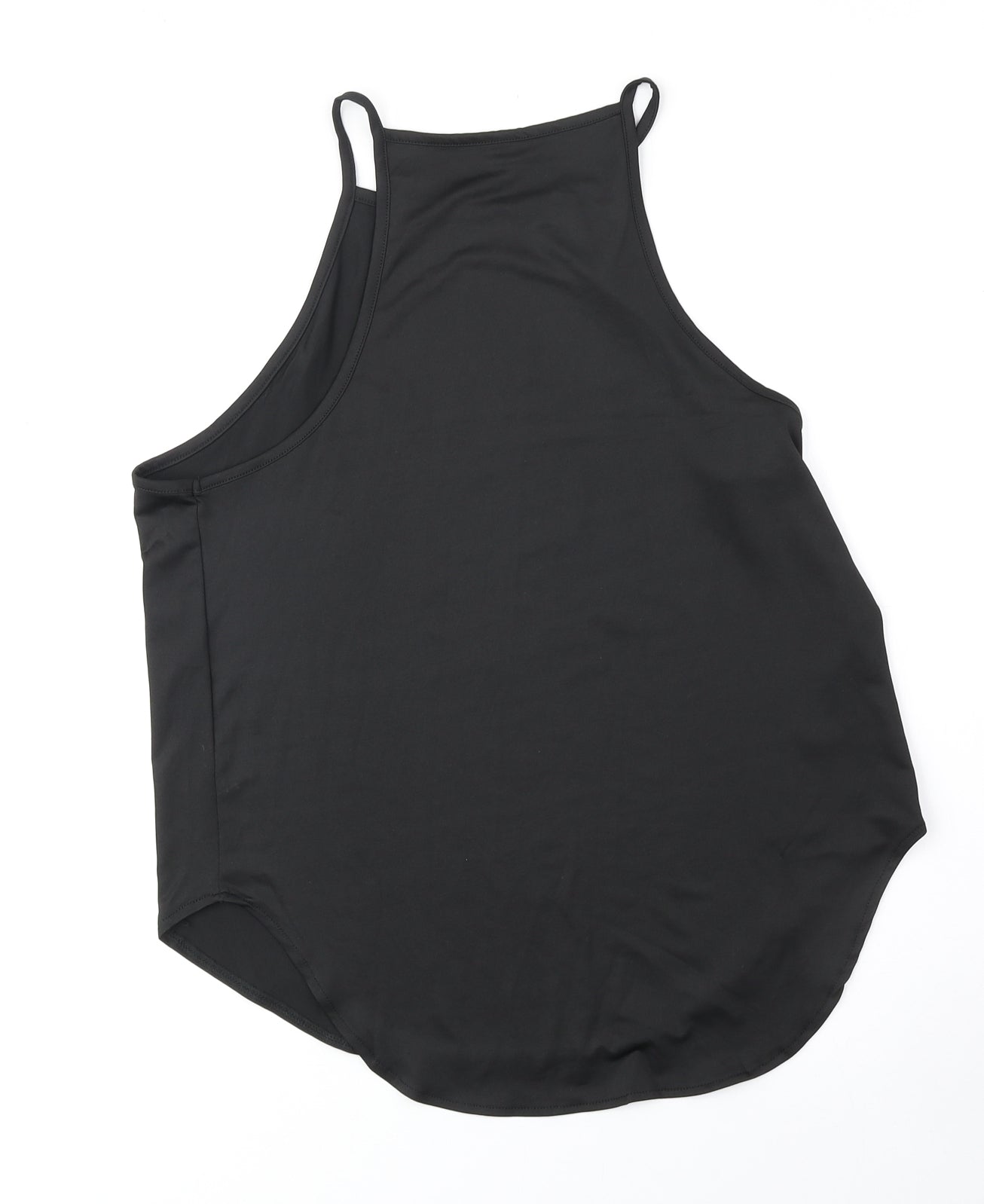 Preworn Womens Black Polyester Basic Tank Size M Scoop Neck