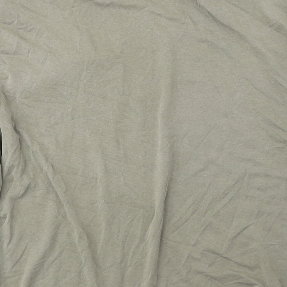 NEXT Womens Green Modal Basic T-Shirt Size 26 Round Neck