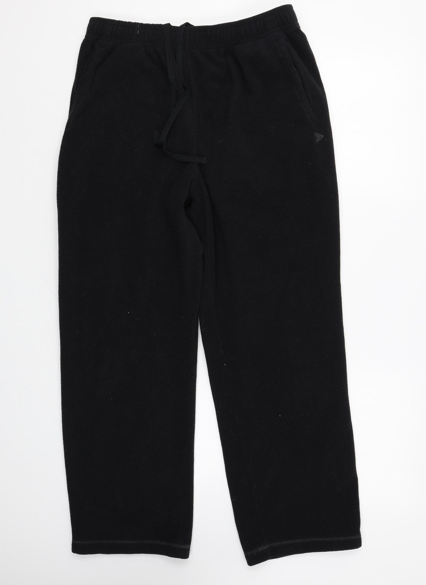 Blue Harbour Mens Black Polyester Jogger Trousers Size 34 L29 in Regular Tie