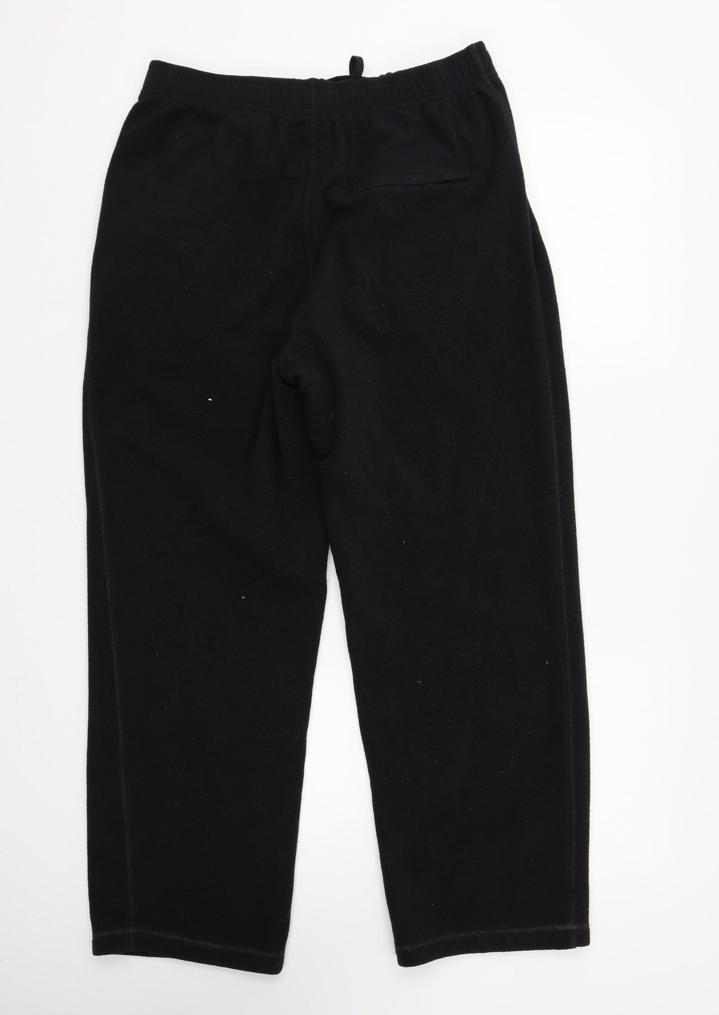 Blue Harbour Mens Black Polyester Jogger Trousers Size 34 L29 in Regular Tie