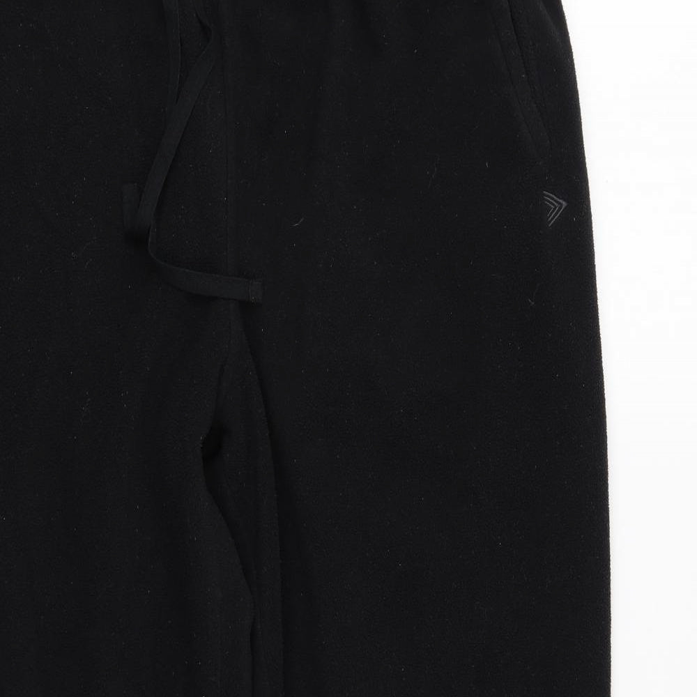 Blue Harbour Mens Black Polyester Jogger Trousers Size 34 L29 in Regular Tie