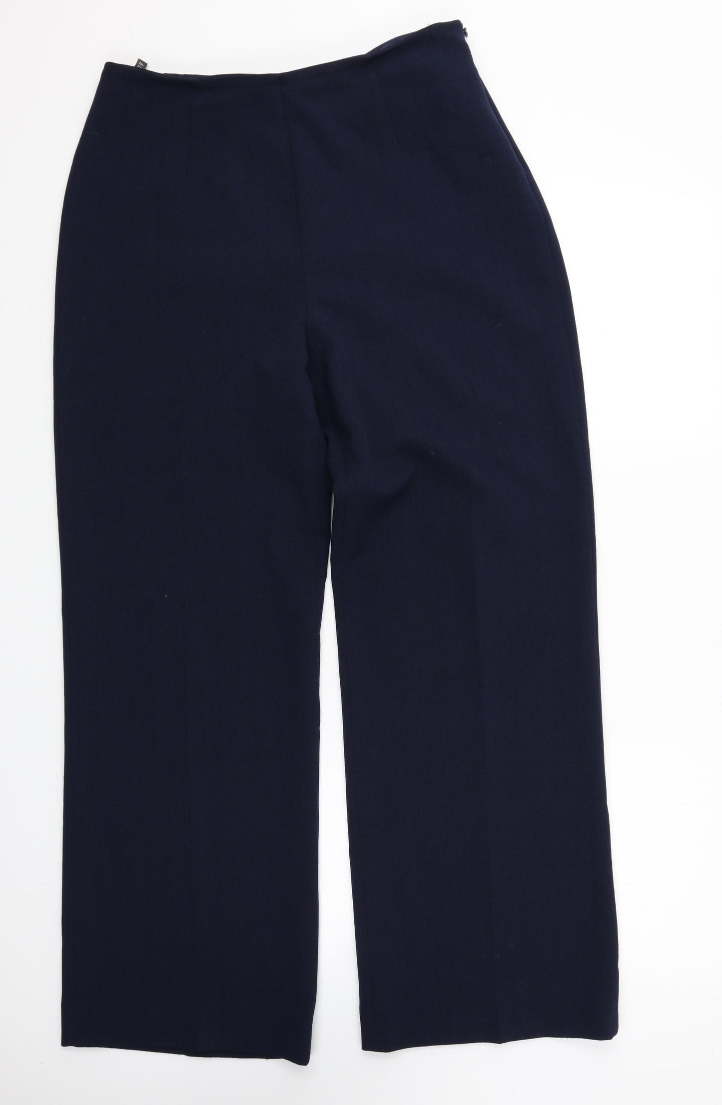 Alex & Co Womens Blue Polyester Trousers Size 12 L30 in Regular Zip