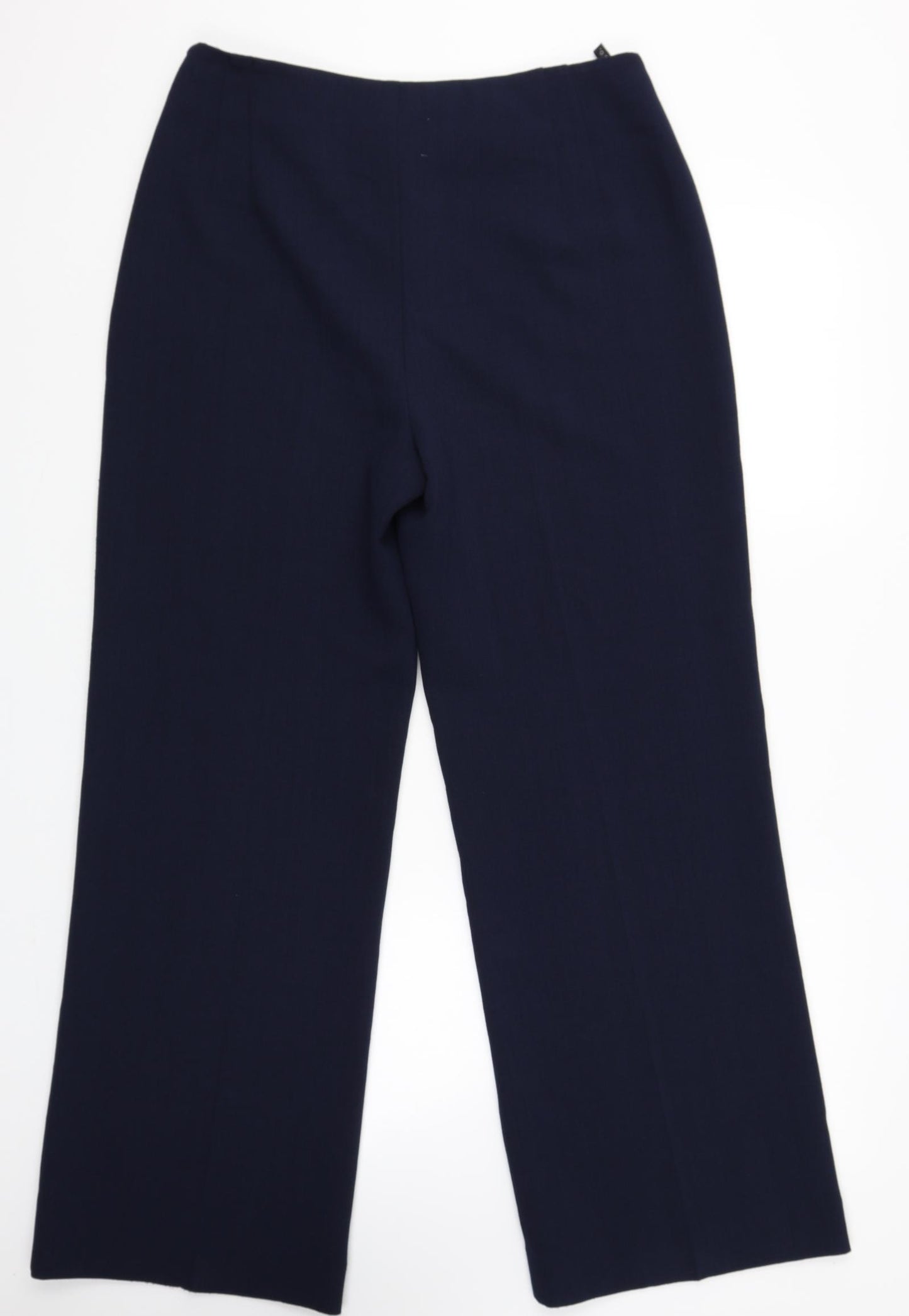 Alex & Co Womens Blue Polyester Trousers Size 12 L30 in Regular Zip