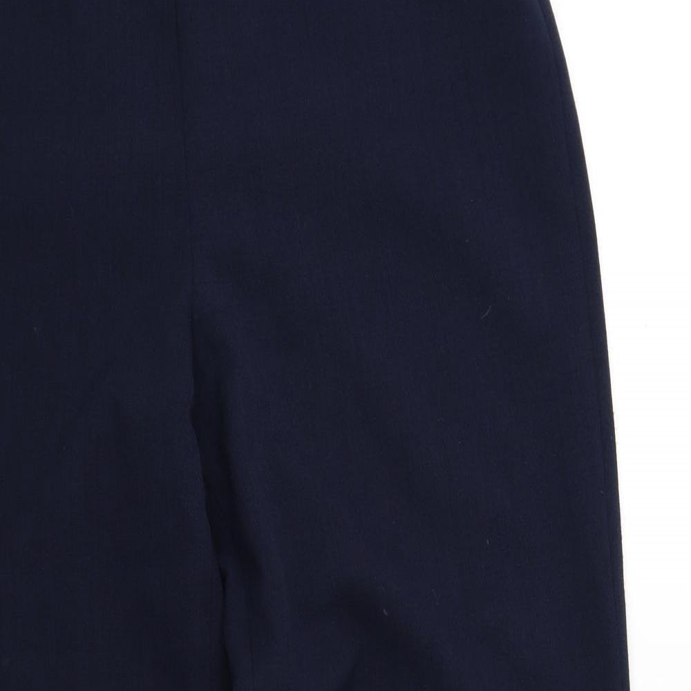 Alex & Co Womens Blue Polyester Trousers Size 12 L30 in Regular Zip