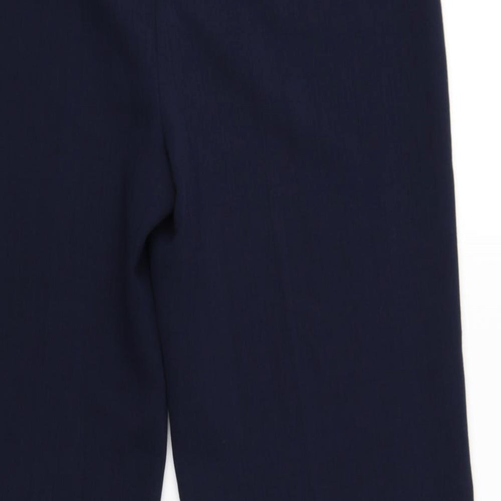 Alex & Co Womens Blue Polyester Trousers Size 12 L30 in Regular Zip