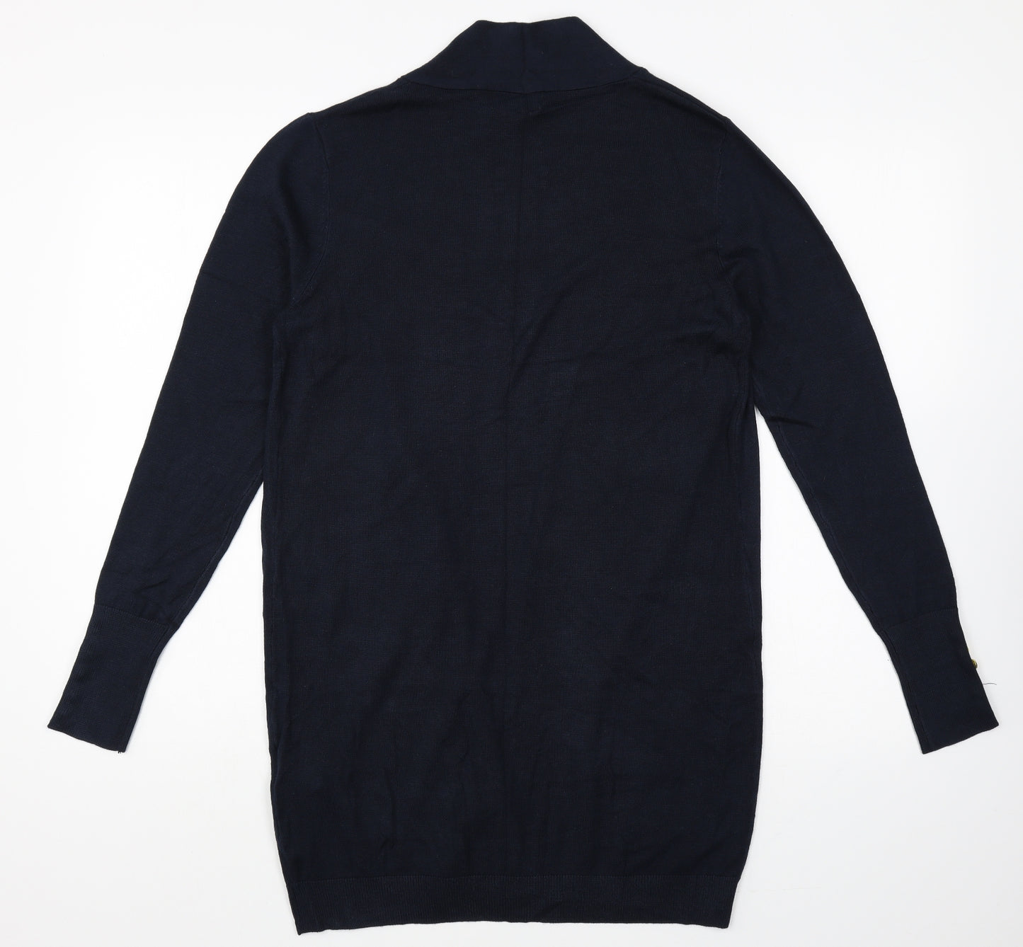 Primark Womens Blue V-Neck Polyester Cardigan Jumper Size 6