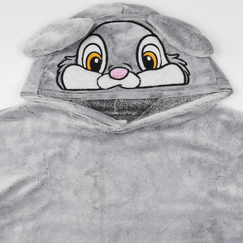 Disney Womens Grey Polyester Pullover Hoodie Size L Pullover - Thumper