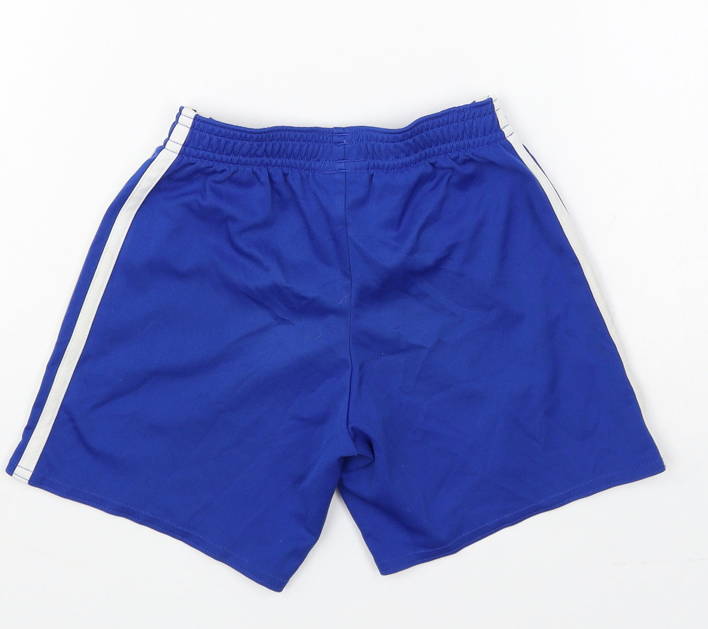 adidas Boys Blue Polyester Sweat Shorts Size 5-6 Years Regular Tie - Leicester City Football Club
