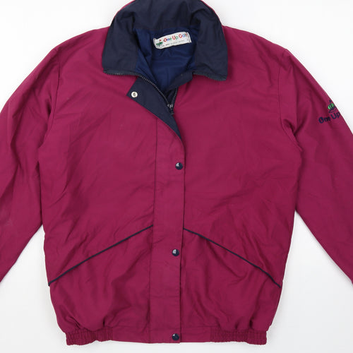 One Up Golf Mens Purple Jacket Size S Zip
