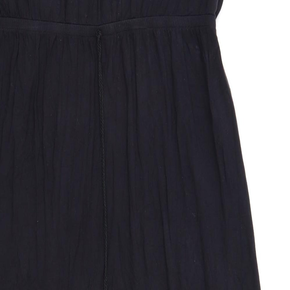 TU Womens Black Polyester Fit & Flare Size 18 Scoop Neck Pullover
