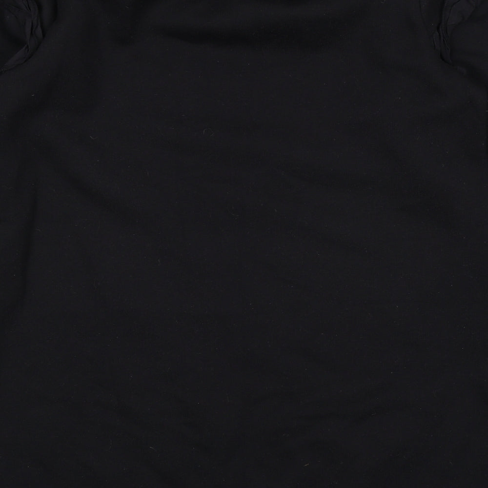 Miss Selfridge Womens Black Polyester Jumper Dress Size 12 Round Neck Pullover