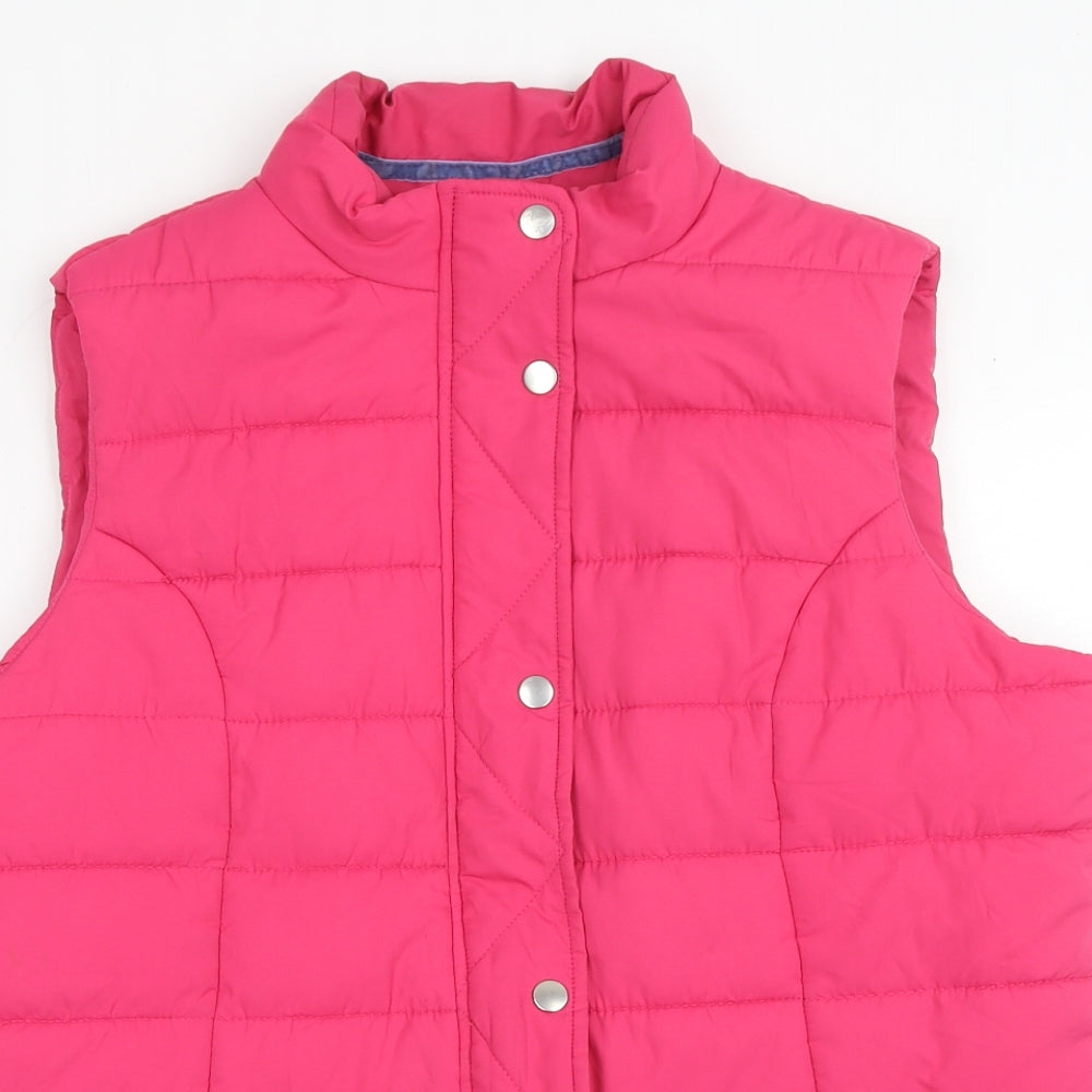 Country Rose Soap Co. Womens Pink Gilet Jacket Size M Zip