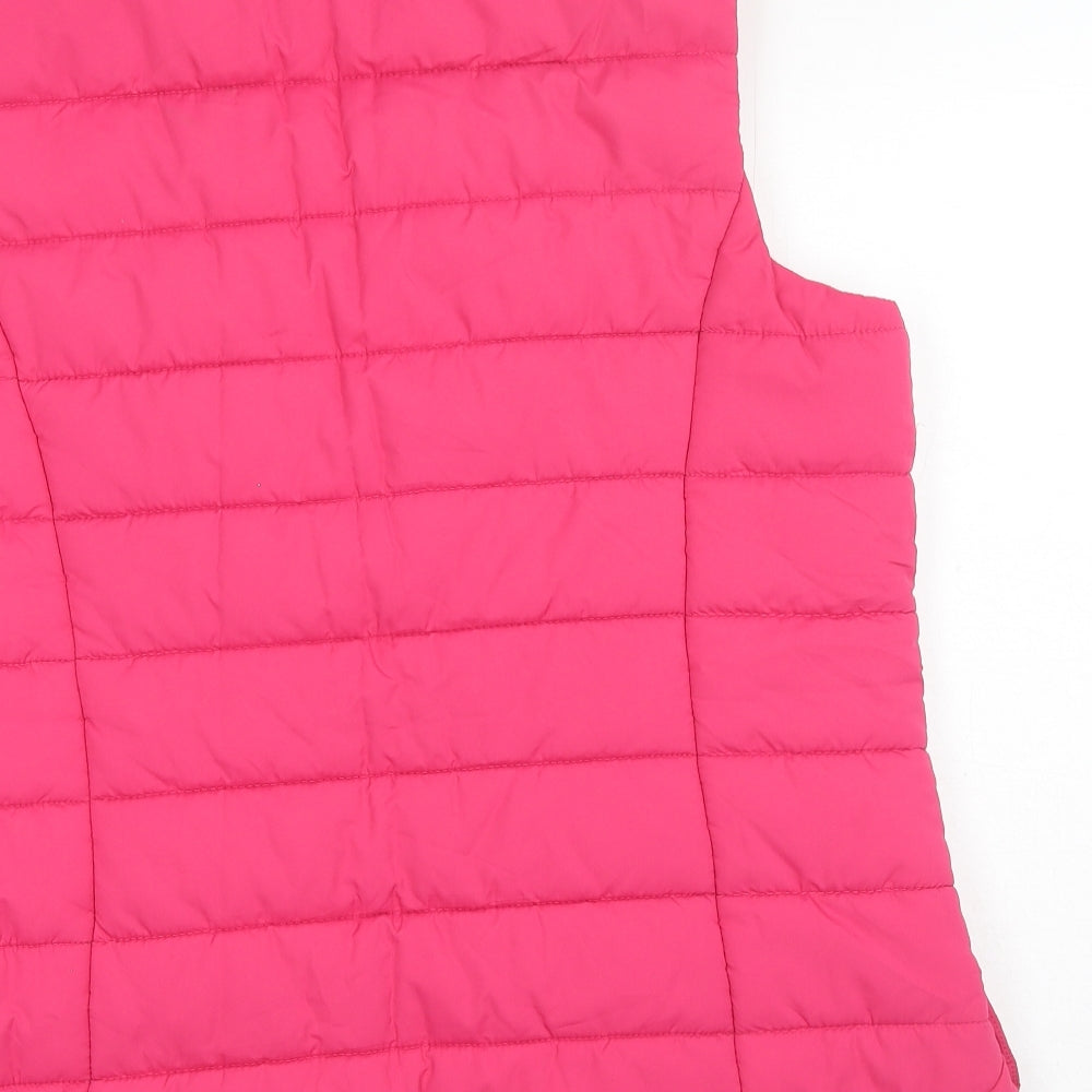 Country Rose Soap Co. Womens Pink Gilet Jacket Size M Zip