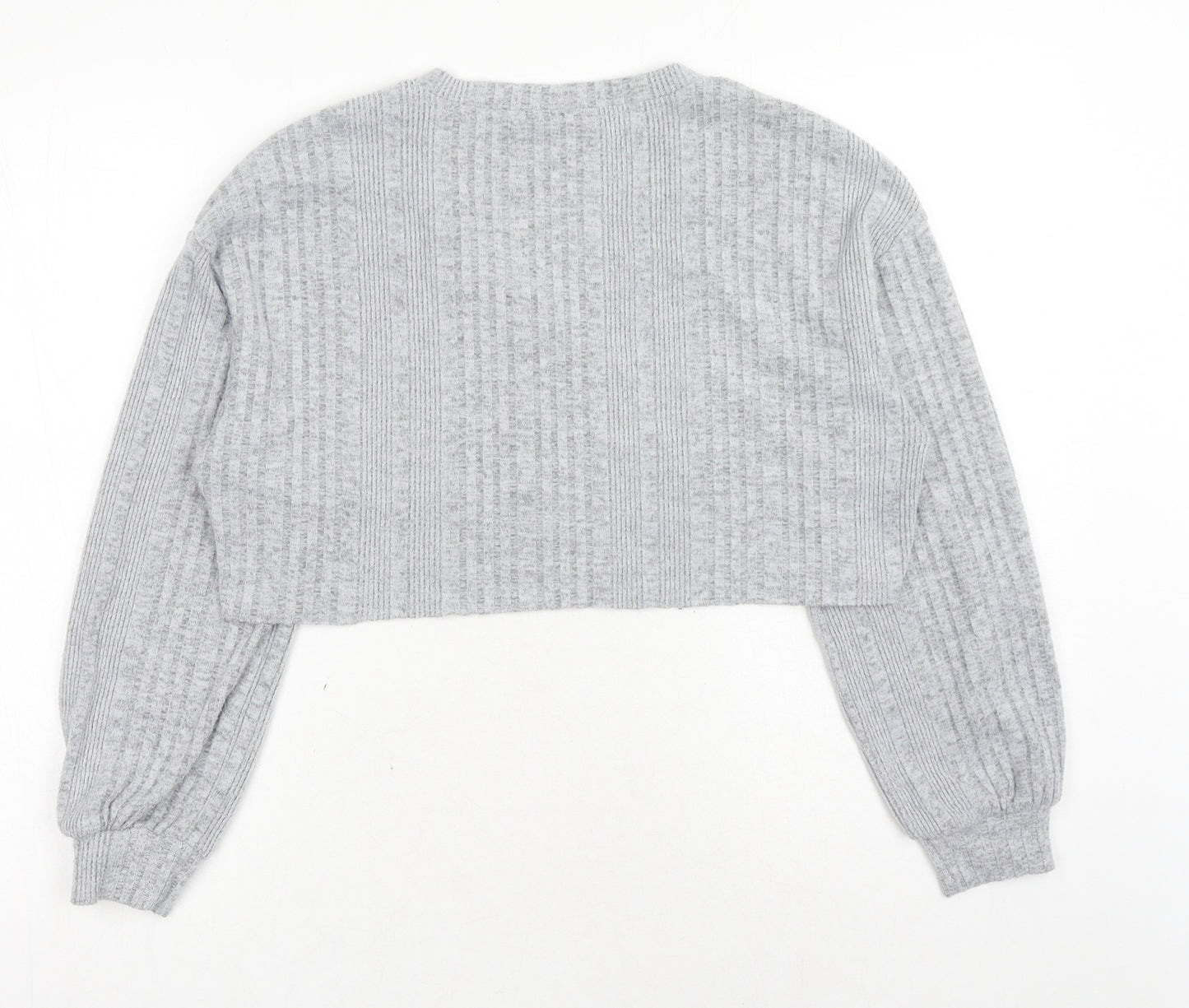 SheIn Womens Grey Polyester Pullover Sweatshirt Size XS Pullover