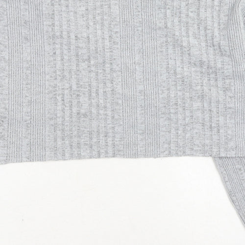 SheIn Womens Grey Polyester Pullover Sweatshirt Size XS Pullover
