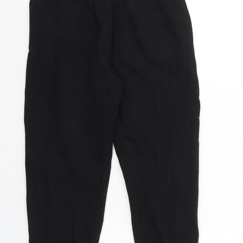 F&F Boys Black Cotton Sweatpants Trousers Size 9-10 Years Regular Tie