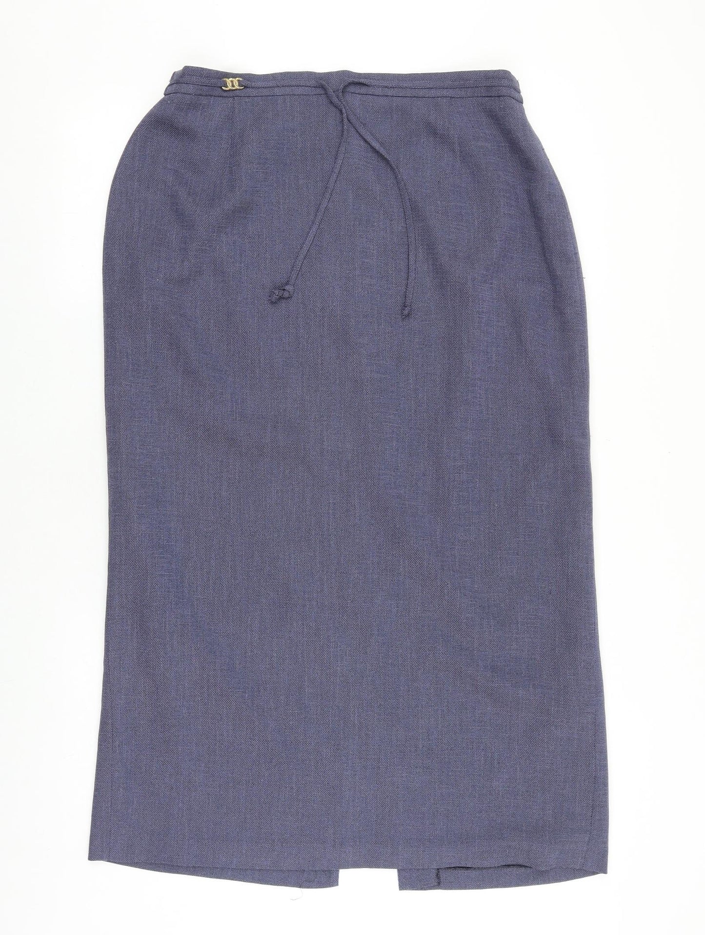 Frank Eden Womens Blue Polyester Straight & Pencil Skirt Size 18 Zip