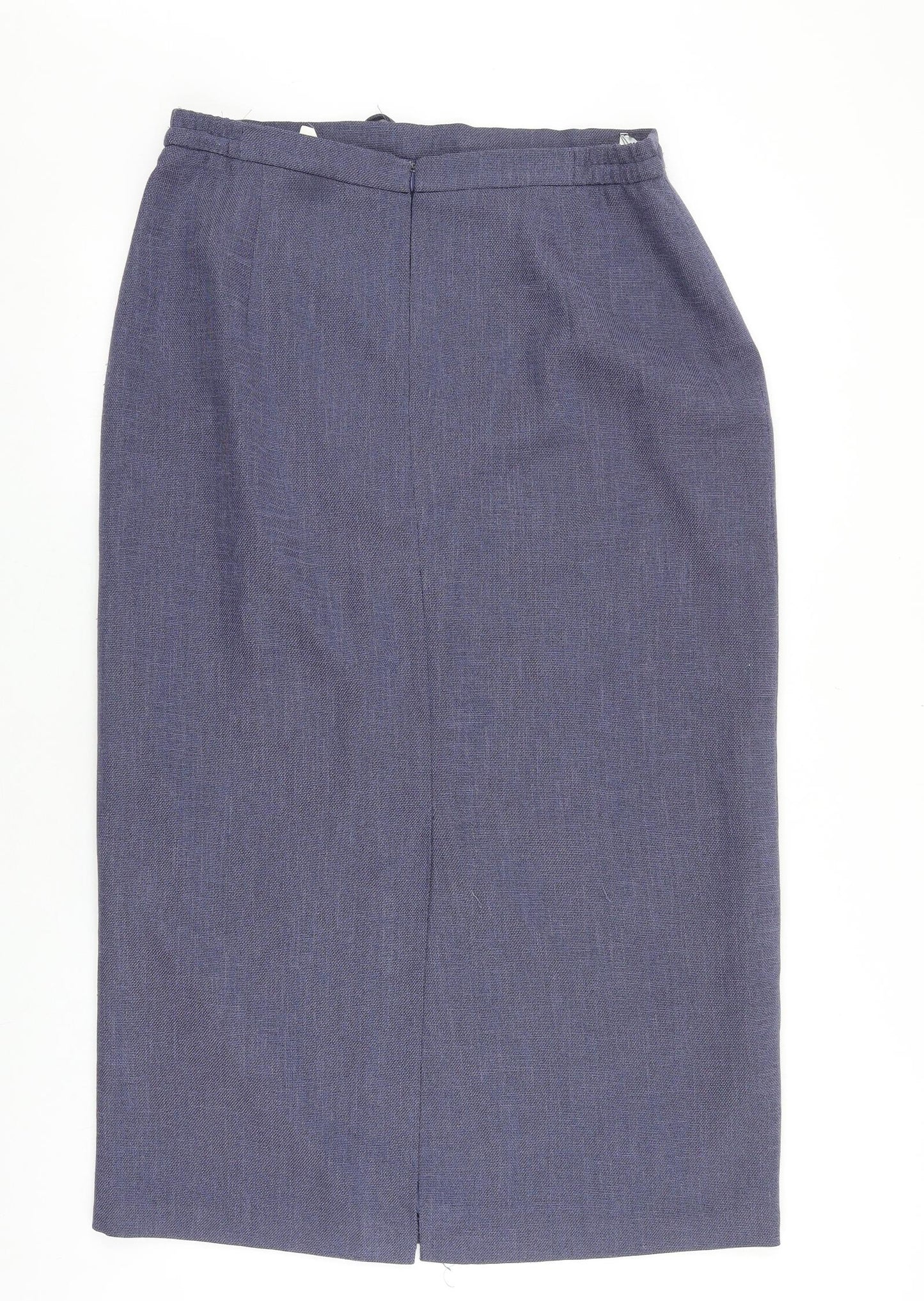 Frank Eden Womens Blue Polyester Straight & Pencil Skirt Size 18 Zip