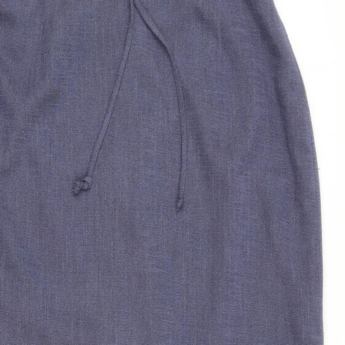 Frank Eden Womens Blue Polyester Straight & Pencil Skirt Size 18 Zip