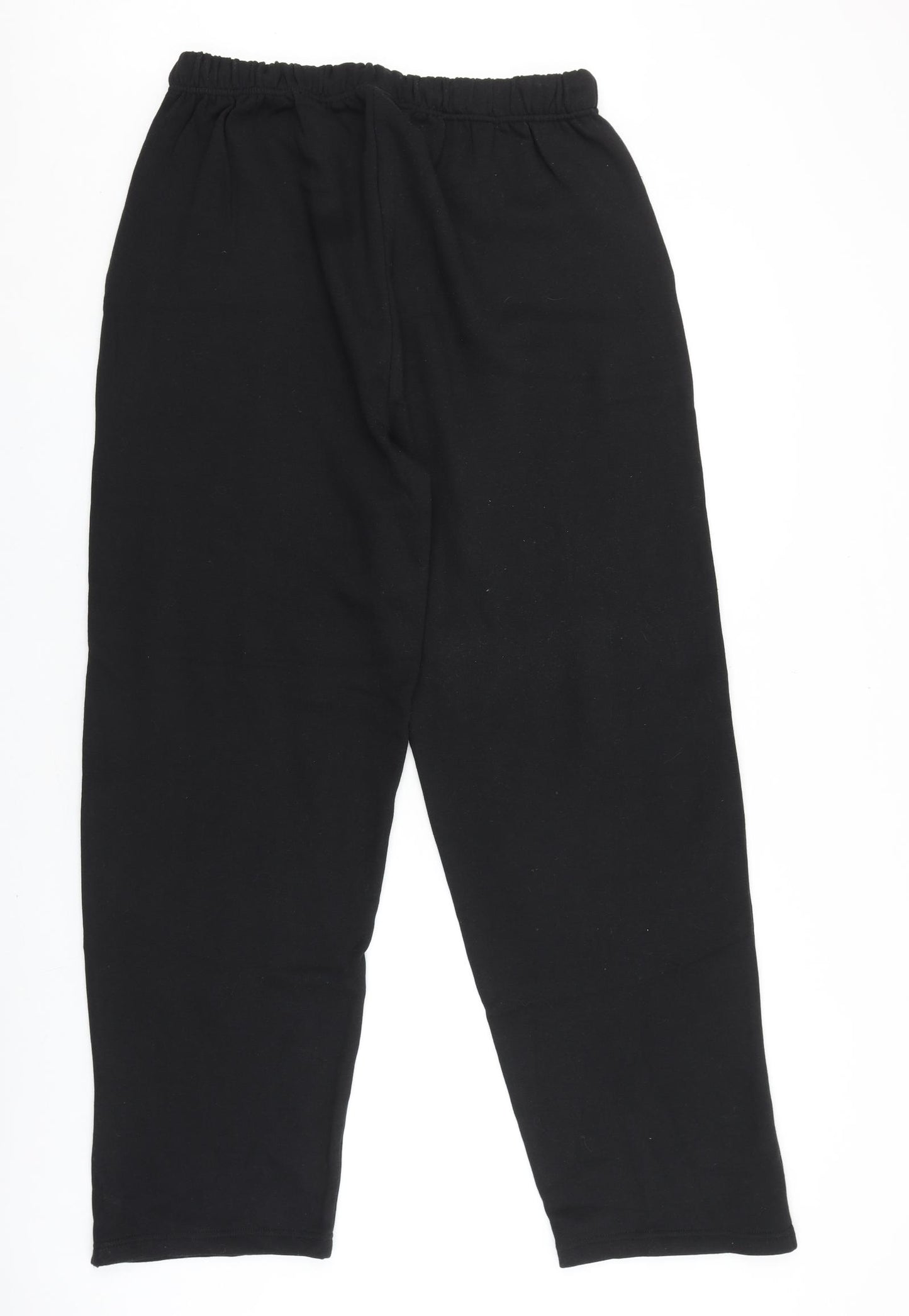 Happit Womens Black Cotton Jogger Trousers Size XL L31 in Regular Drawstring