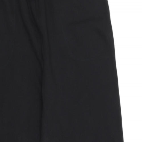 Happit Womens Black Cotton Jogger Trousers Size XL L31 in Regular Drawstring