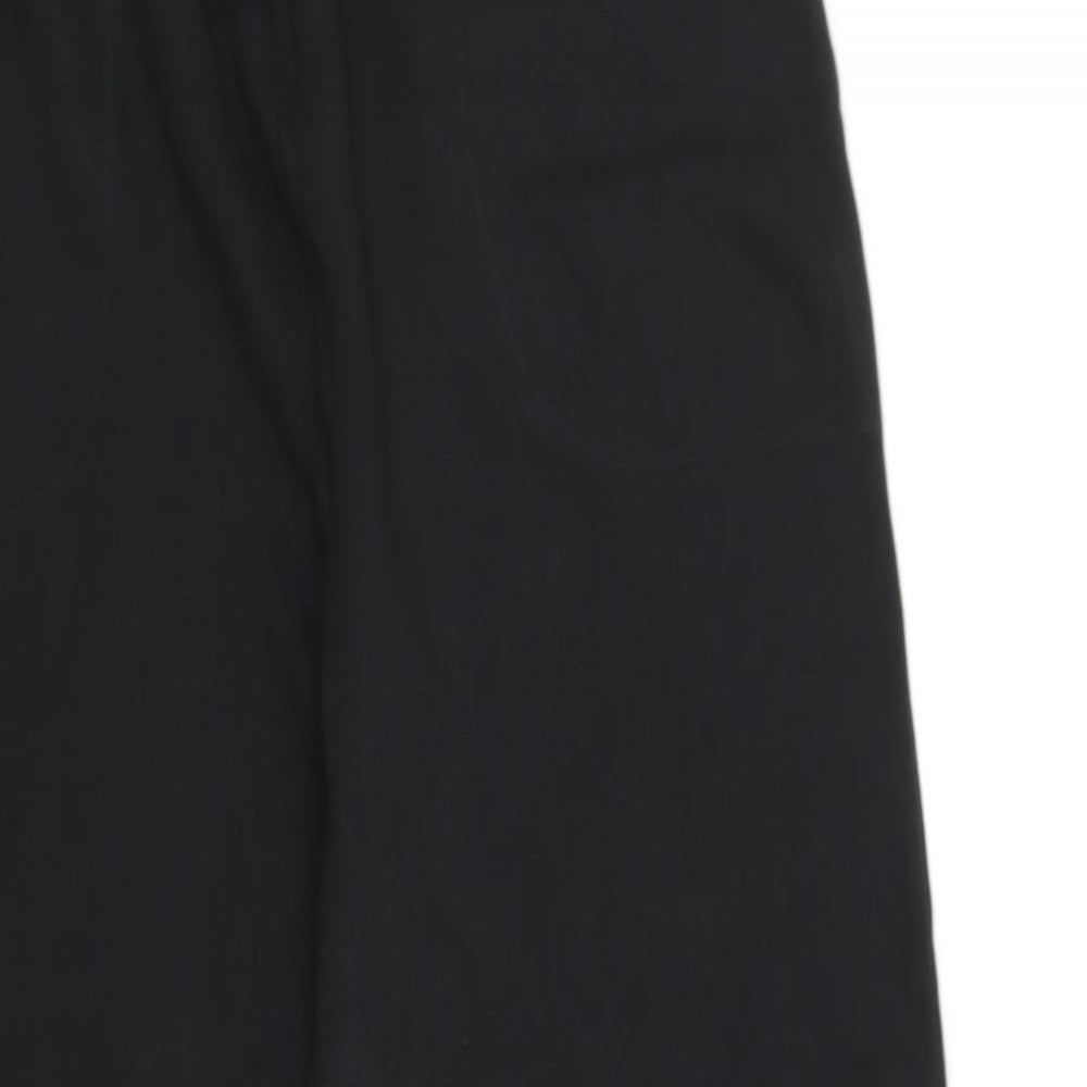 Happit Womens Black Cotton Jogger Trousers Size XL L31 in Regular Drawstring