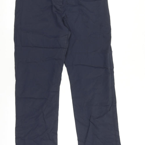 Miss Selfridge Womens Blue Polyester Trousers Size 14 L30 in Regular Tie