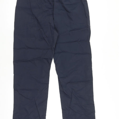 Miss Selfridge Womens Blue Polyester Trousers Size 14 L30 in Regular Tie