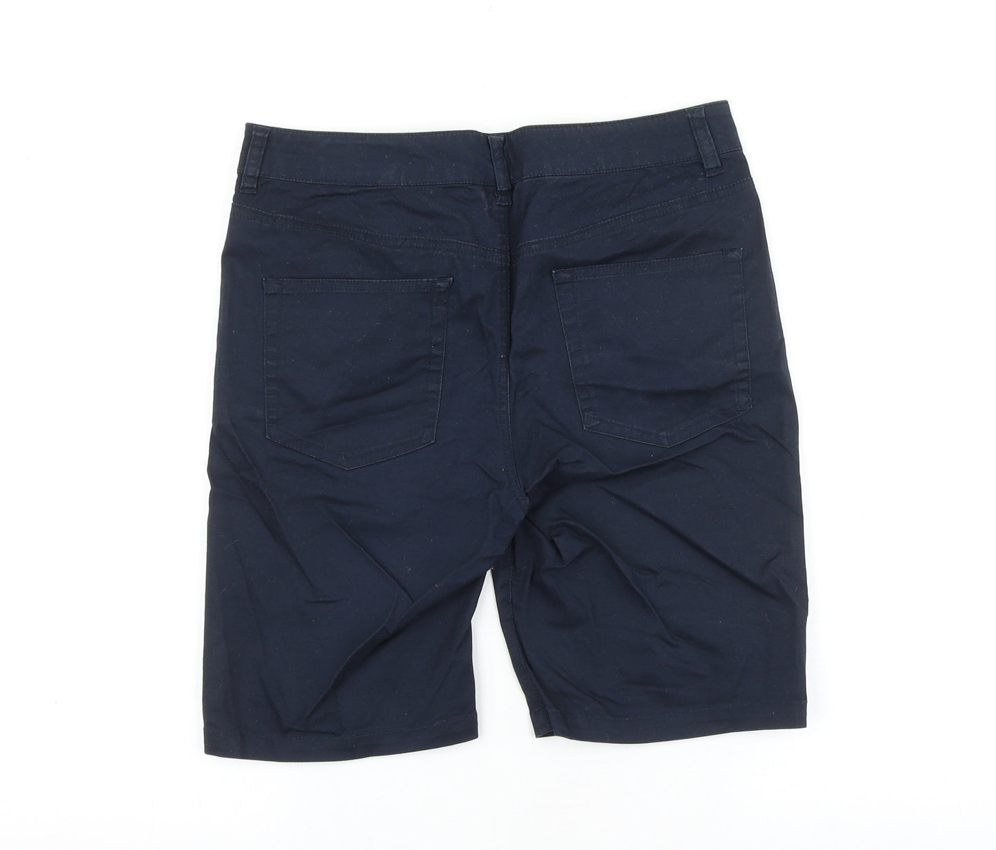 ASOS Mens Blue Cotton Bermuda Shorts Size 30 in L9 in Regular Zip