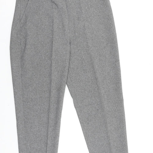 Emma Collection Womens Grey Polyester Dress Pants Trousers Size 14 L27 in Regular
