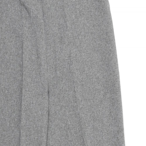 Emma Collection Womens Grey Polyester Dress Pants Trousers Size 14 L27 in Regular