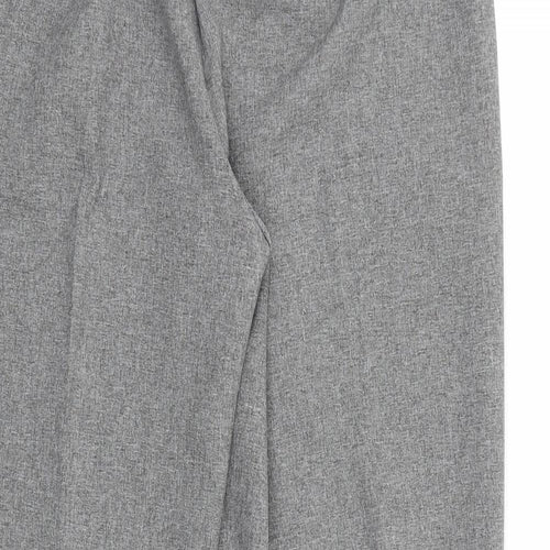Emma Collection Womens Grey Polyester Dress Pants Trousers Size 14 L27 in Regular