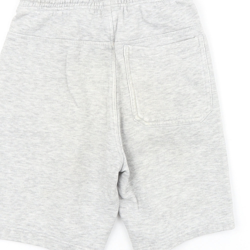 NEXT Boys Green 100% Cotton Sweat Shorts Size 8 Years Regular Tie