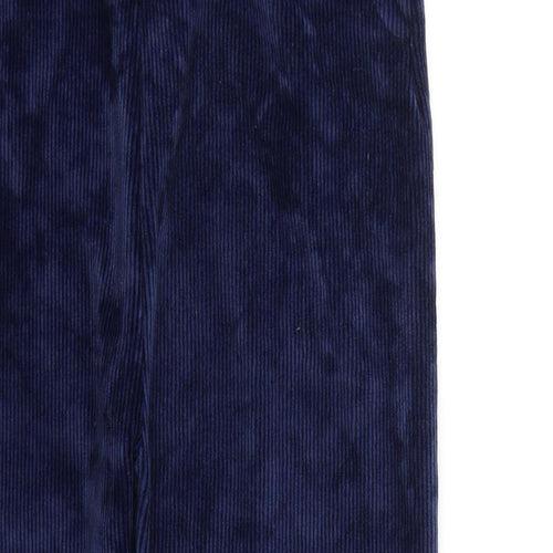 Preworn Womens Blue Polyester Jogger Trousers Size 27 in L26 in Regular - Ribbed