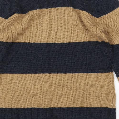 Atmosphere Womens Multicoloured Round Neck Striped Acrylic Pullover Jumper Size 10