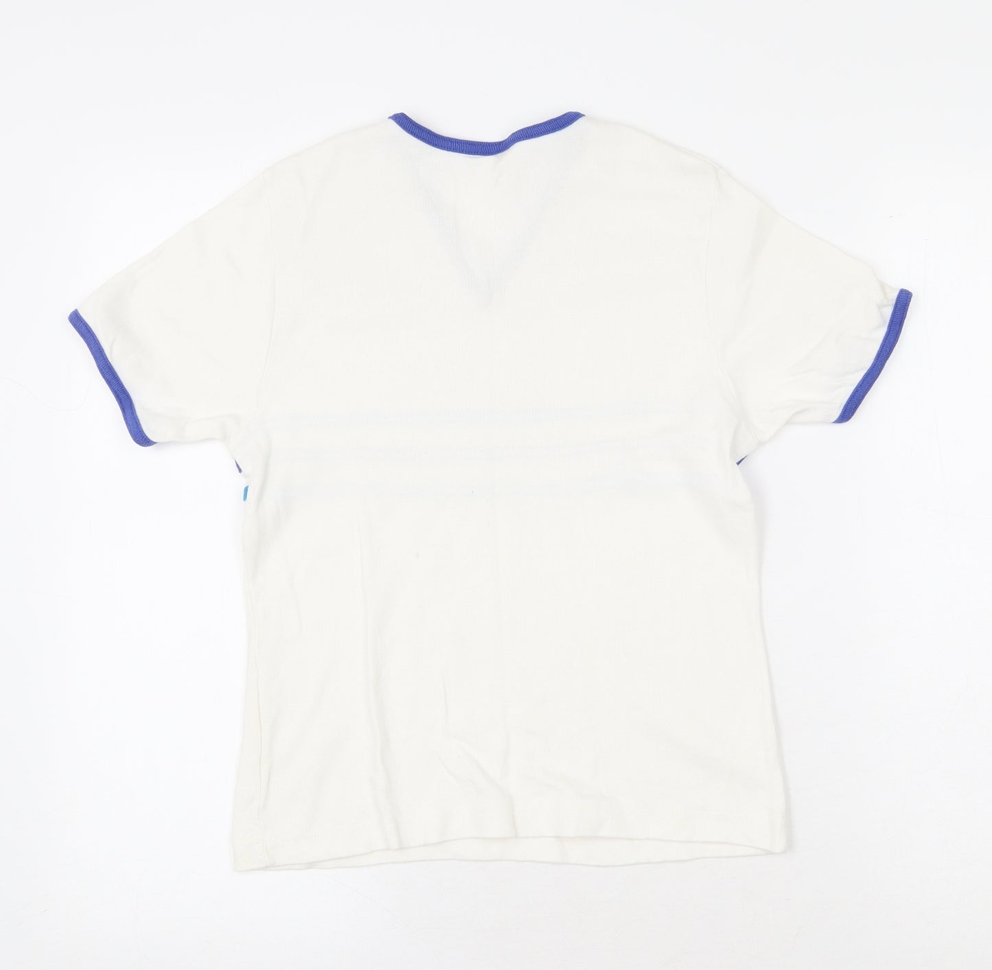 Debenhams Womens White 100% Cotton Basic T-Shirt Size 16 V-Neck