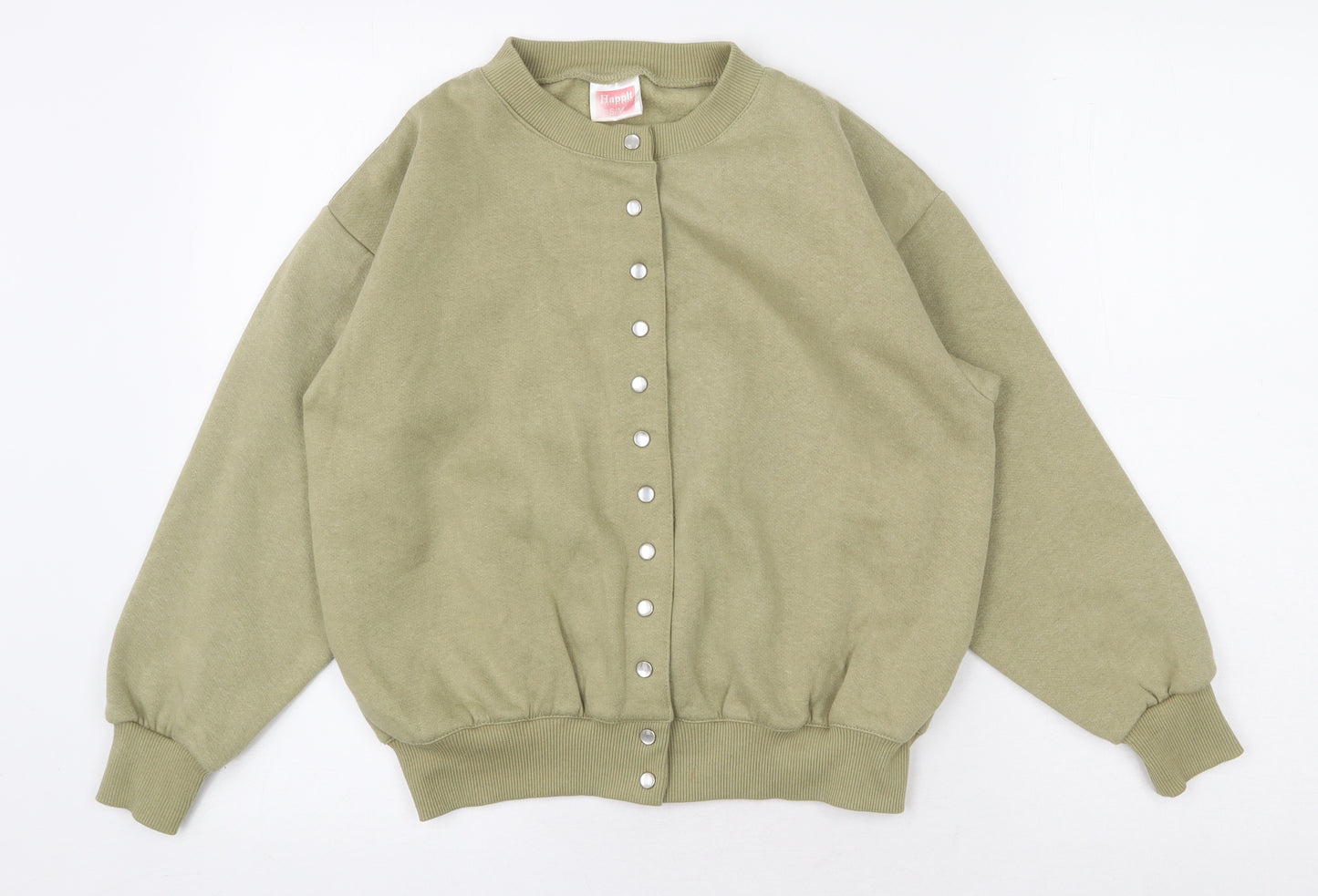 Happit Womens Green Jacket Size S Snap