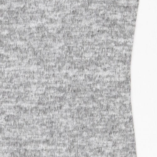 Velvet Torch Womens Grey Viscose T-Shirt Dress Size M Round Neck Pullover