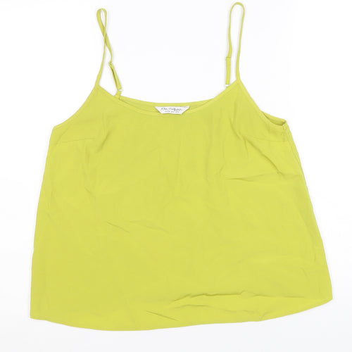 Miss Selfridge Womens Green Polyester Camisole Tank Size 10 Round Neck