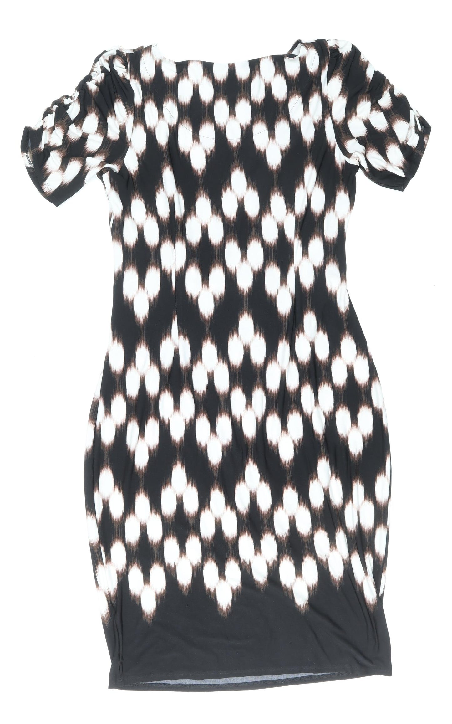 Marks and Spencer Womens Multicoloured Geometric Polyester A-Line Size 16 Round Neck Pullover