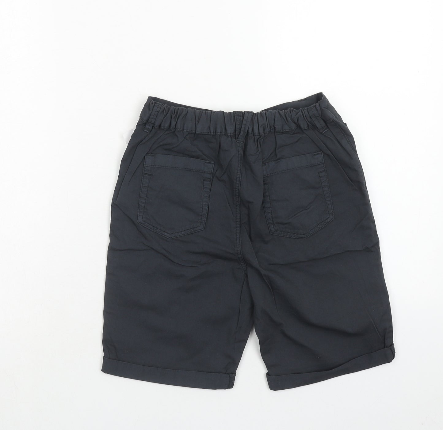 Nutmeg Boys Blue Cotton Chino Shorts Size 10-11 Years Regular Zip