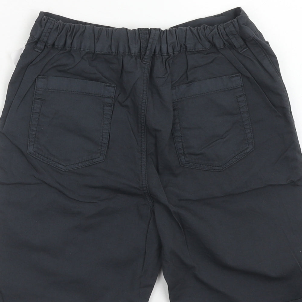 Nutmeg Boys Blue Cotton Chino Shorts Size 10-11 Years Regular Zip