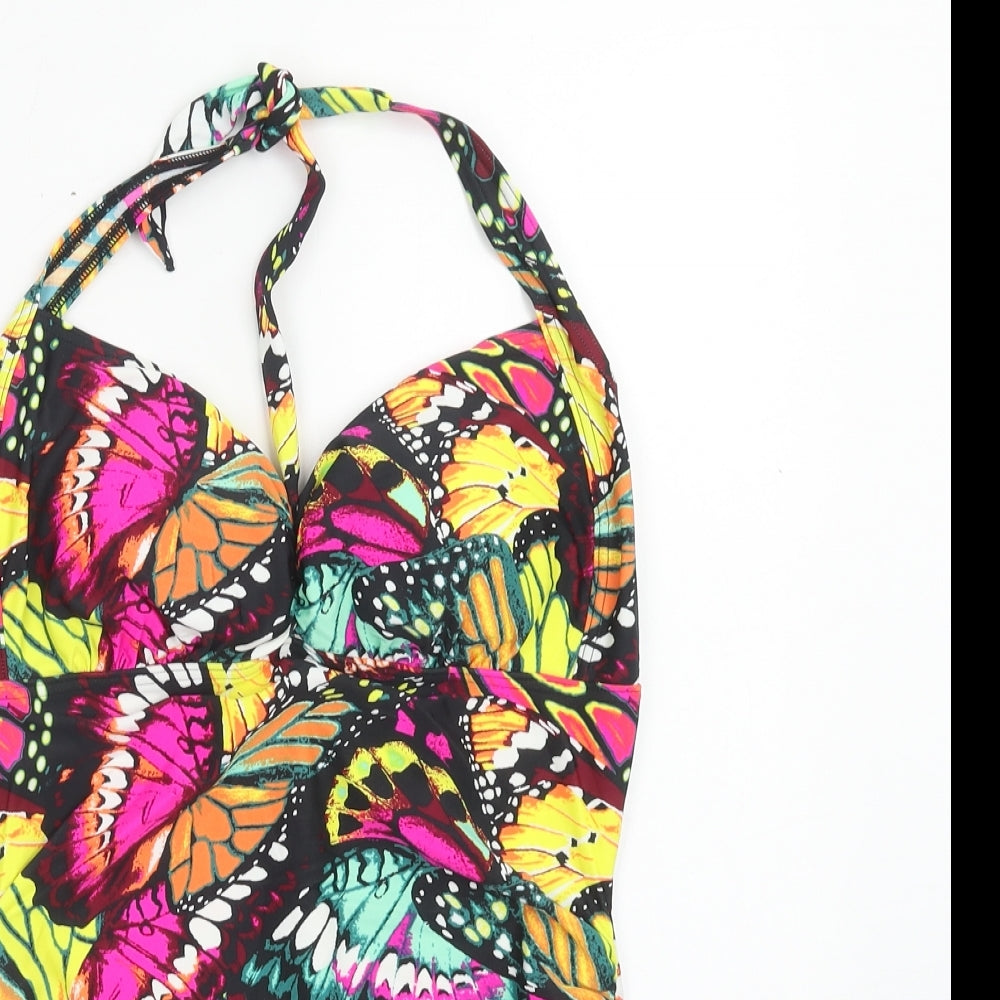 TU Womens Multicoloured Geometric Polyamide One Piece Size 14